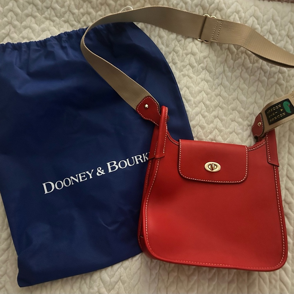 Dooney & Bourke Red Leather Crossbody Bag
